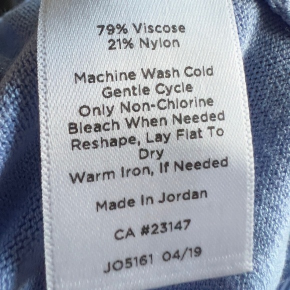 Talbots size Large light blue light sweater top - Picture 7 of 8